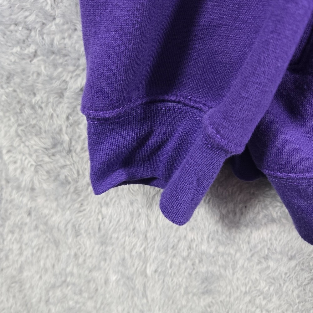 East Carolina ECU Quarter Zip Pullover Shirt Sweatshirt Men 2XL Purple Pirates - Picture 7 of 10